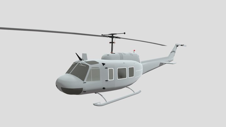 Bell UH1 3D Model