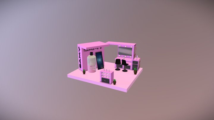Stand Samy Cosmetics 3D Model
