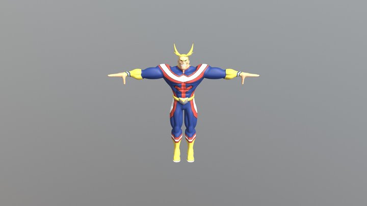 All Might 3D Model