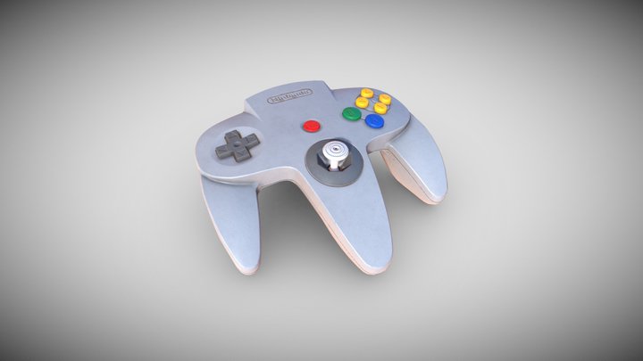 Game Ready Asset - N64 Controller 3D Model