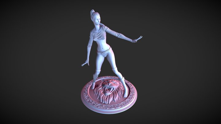 Fantasy Character Elf girl 3D Model