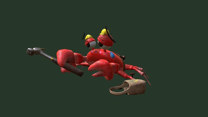 WorldSkills Semi Final - The Working Crab 3D Model
