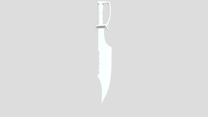 Untextured | Swashbuckler's Sword 3D Model