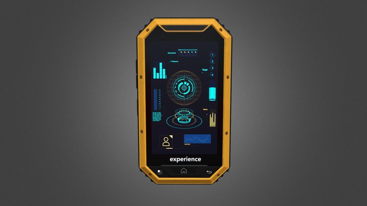 Rugged Tablet 0.1 3D Model