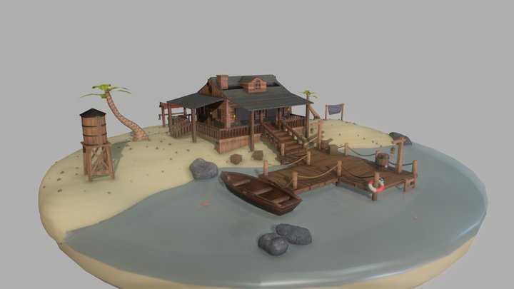 Fisherman's house 3D Model