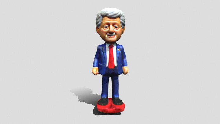 Bill Clinton bobble head 3D Model