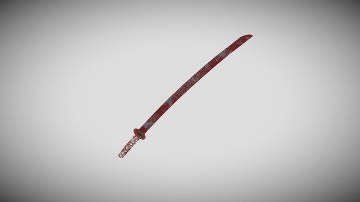 Bloody Katana 3D Model