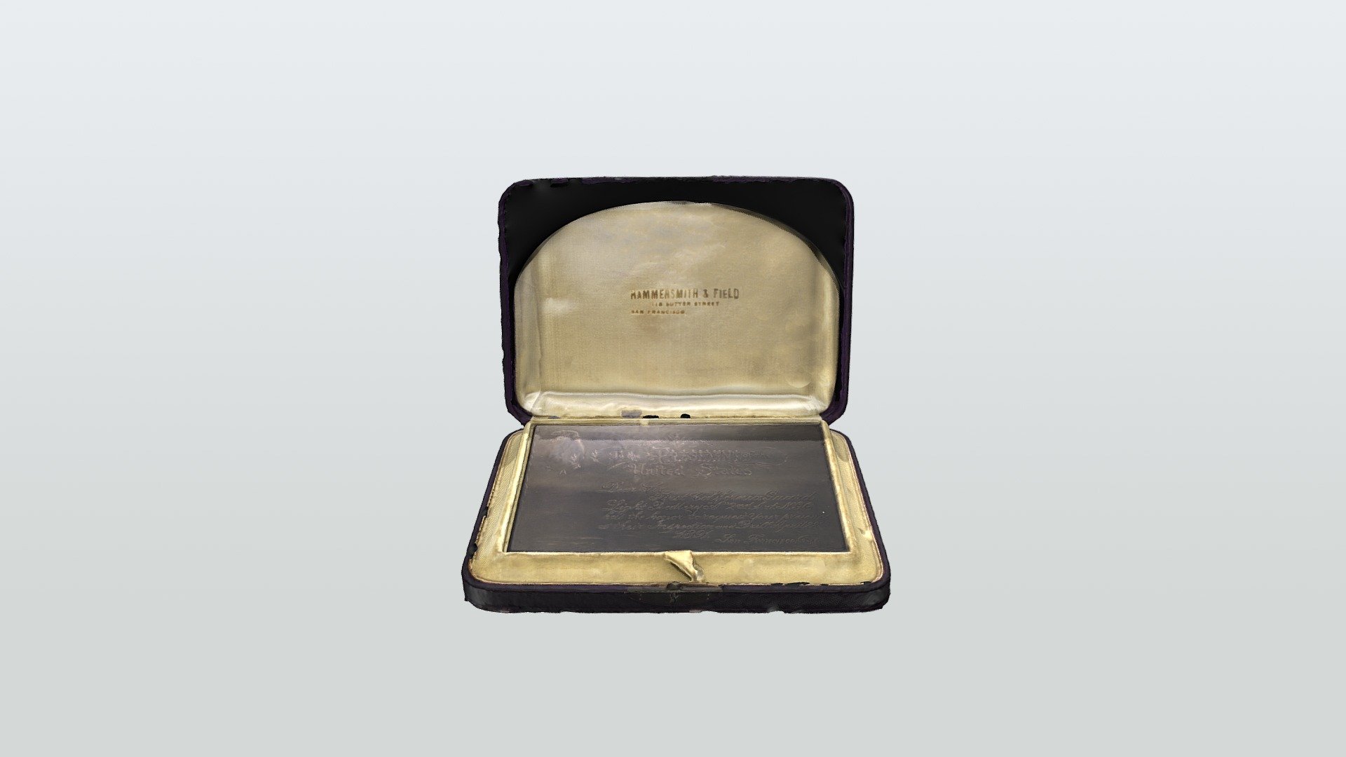 Velvet Box w/ Invitation California Guard
