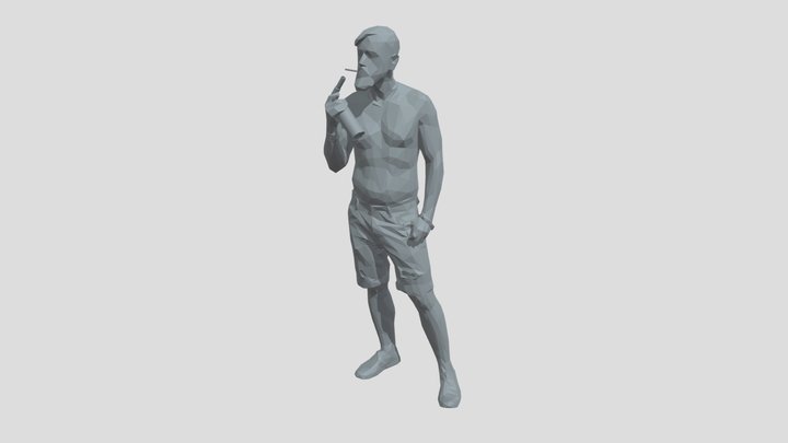 Smoking Lowpoly Guy