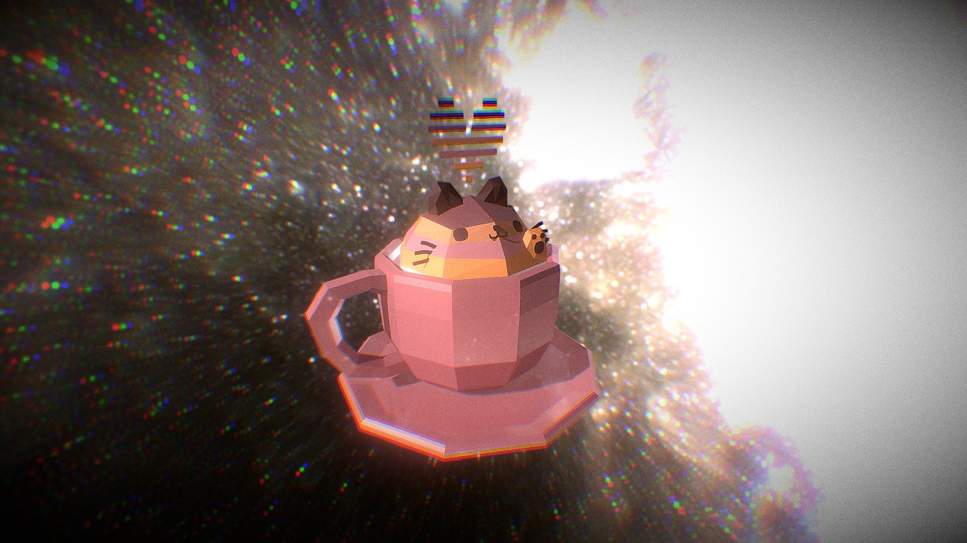 Cat in cofee
