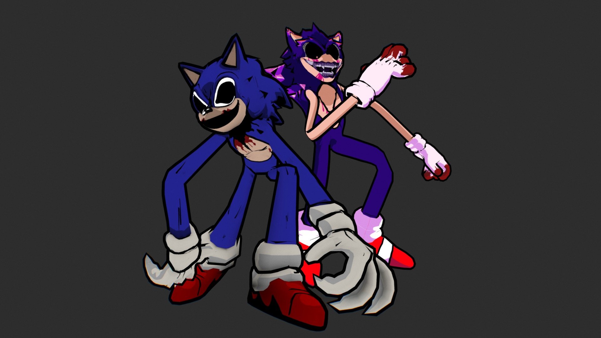 specterpaddle on X: Final Two Renders for @FunkiestBunny Vs Sonic.EXE  model pack. All 3.0 models are complete #sonicexe #3dmodeling #VRChat  #fnfsonicexe #fnf  / X