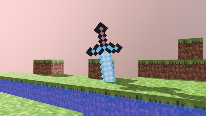 Sword from Minecraft 3D Model
