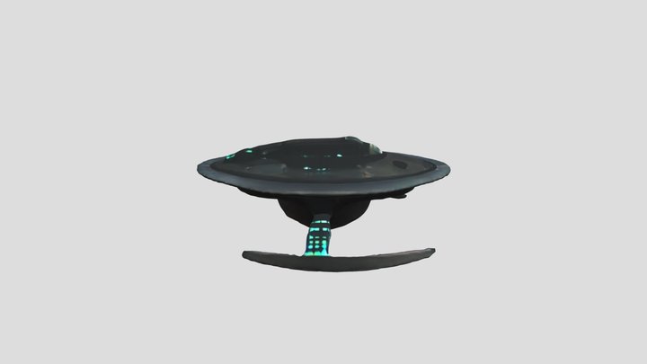 Alien_space_ship_draft (1) 3D Model