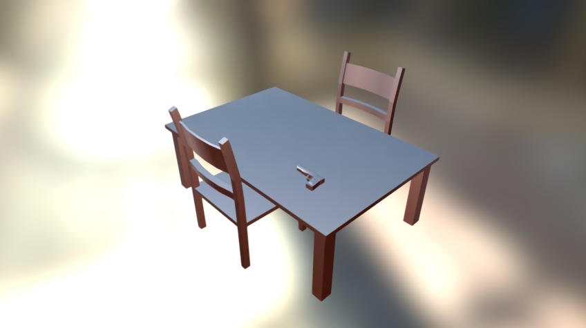 Table Chair Model - 3D model by dyniel [7df6aed] - Sketchfab