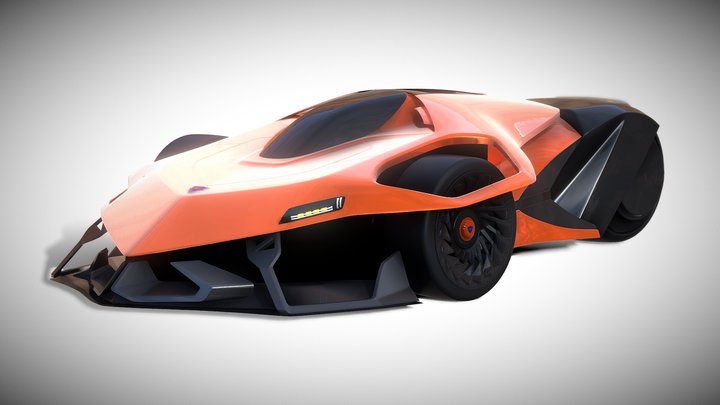 2022 Phoenix Falcon III Hyper-triwheel 3D Model