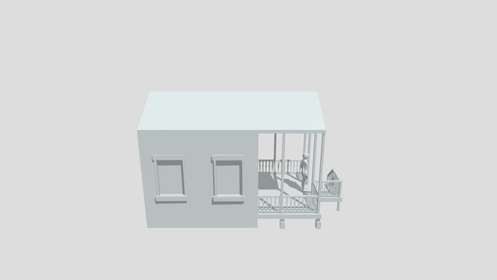 Forest Loner - House model 3D Model