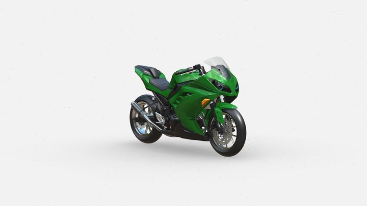 Kawasakininja300 3D models - Sketchfab