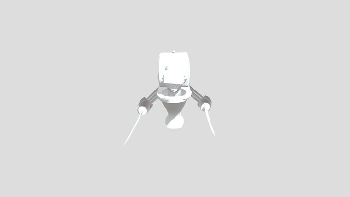 Skibidi Toilet Katana fanmade 3D Model