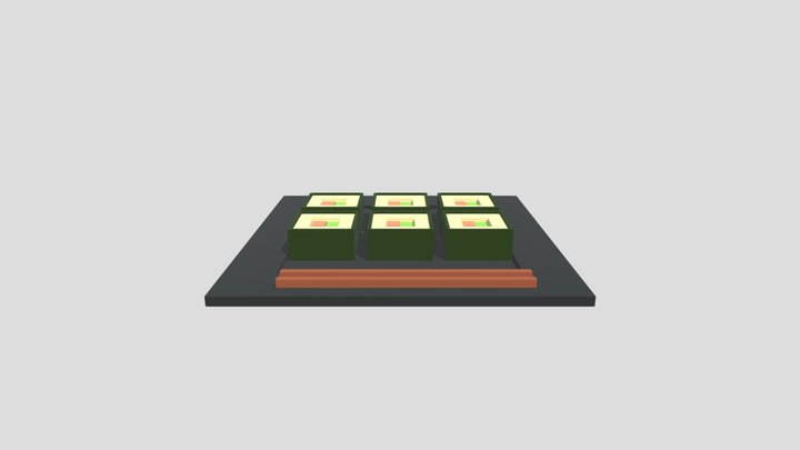 Sushi Meal Model Wip 3D Model