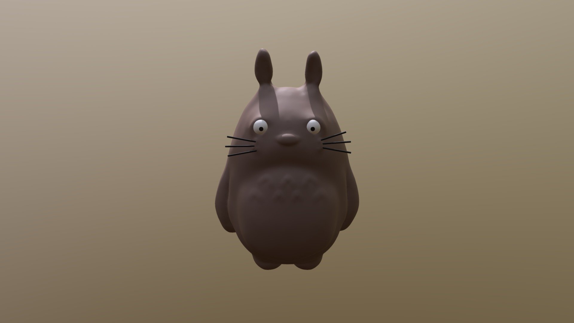 Totoro sculpt Blender