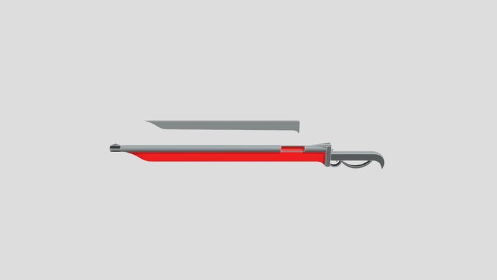 Sword Gun Design 3D Model