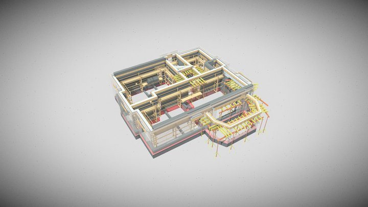 Подмости и оп алубка - ул. Комсомольская, 151А 3D Model