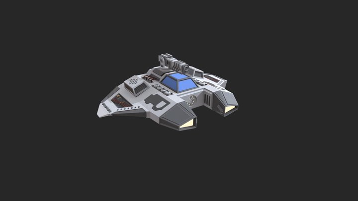 Vanguard - Space Battleship 3D Model