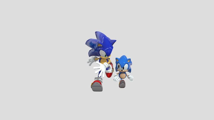 Sonic Generations box art 3D Model