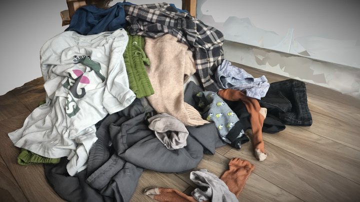 PILE OF CLOTHES-1 3D Model