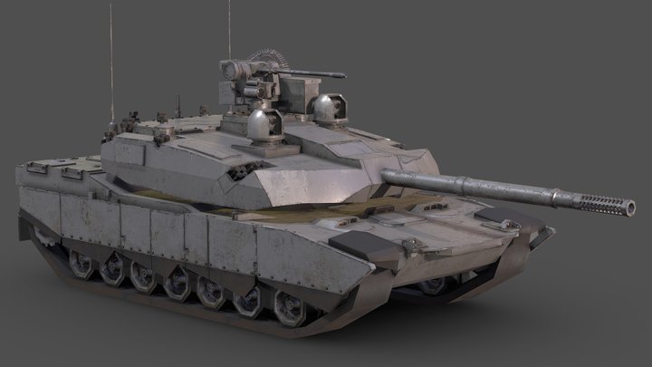 Abrams X (Low Poly) 3D Model
