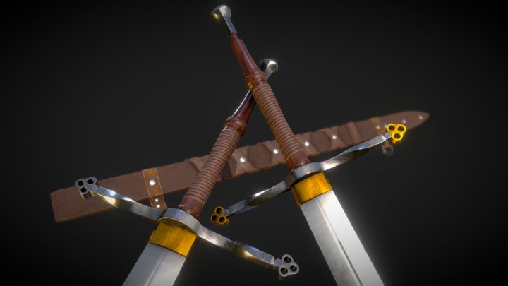 European long sword 3D Model