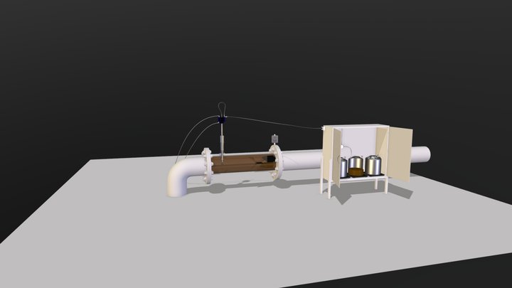 Automatic Pipeline Sampling - Fuel Depot 3D Model