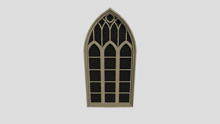 Gothic Window 3D Model