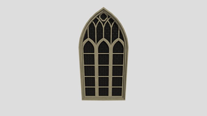 Gothic Window 3D Model