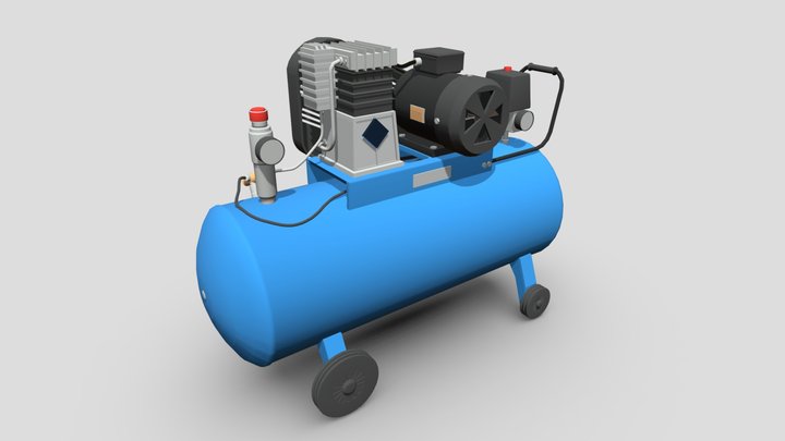 Air Compressor XYZ 3D Model