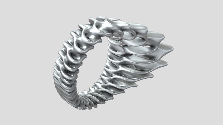 Batwing Ring02 3D Model