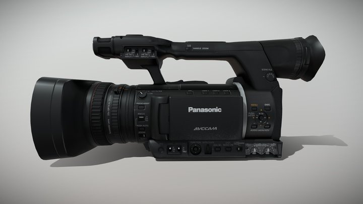 Panasonic AG-AC160A AVCCAM Series pro camcorder 3D Model