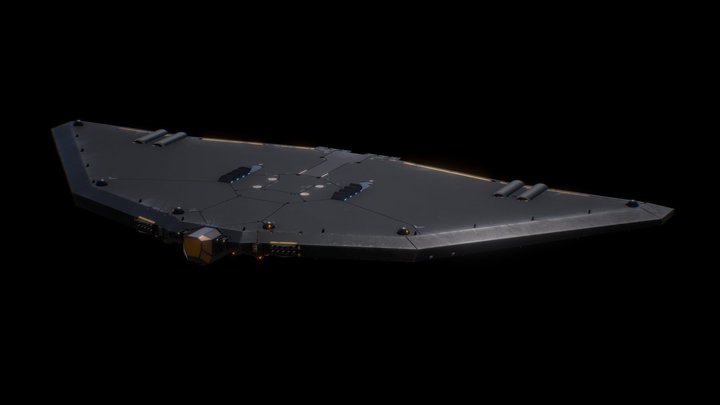 Unmanned Stealth Bomber 3D Model