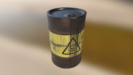Toxic Barrel 3D Model