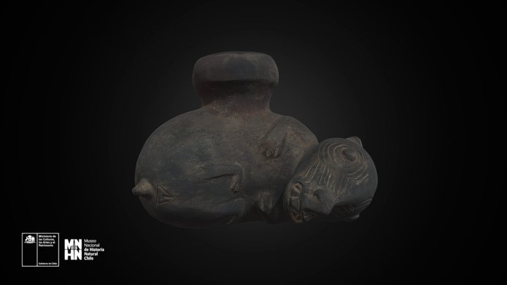Vasija zoomorfa Chimú – Modello 3D gratuito STL