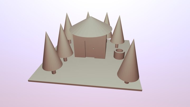 Cabin In The Woods 3D Model