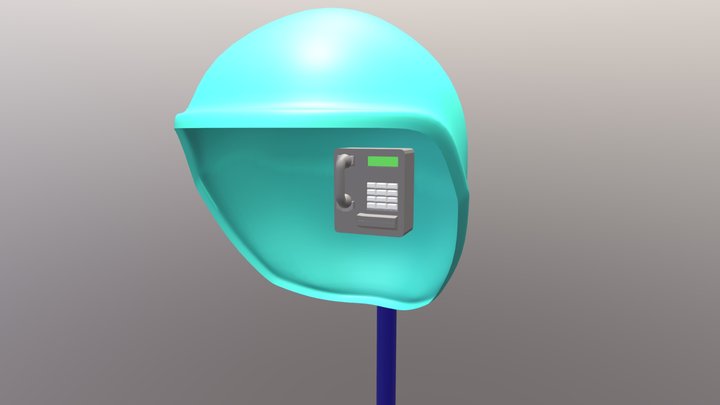 public phone - royalty free and downloadable 3D Model