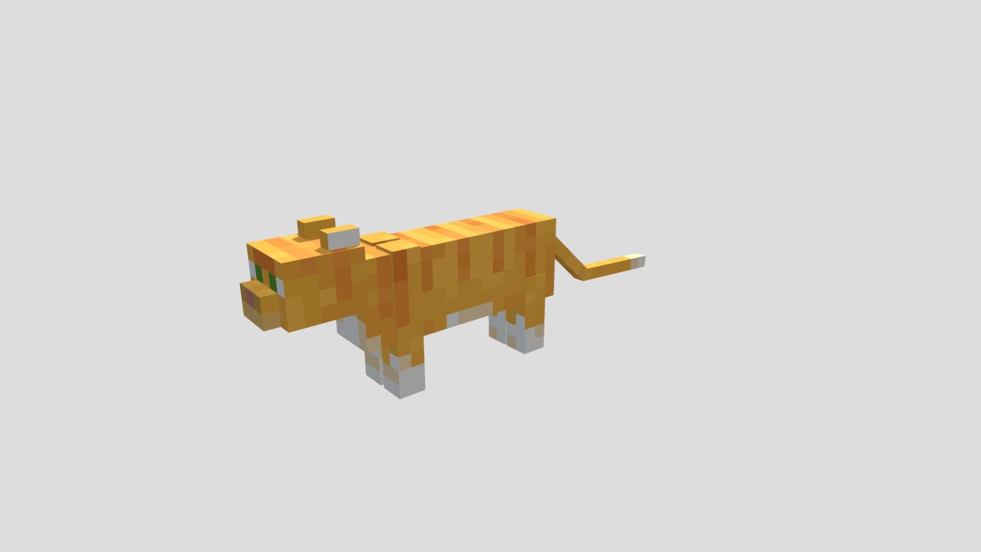 minecraft red cat - Download Free 3D model by JohnElkes [7e0813c ...