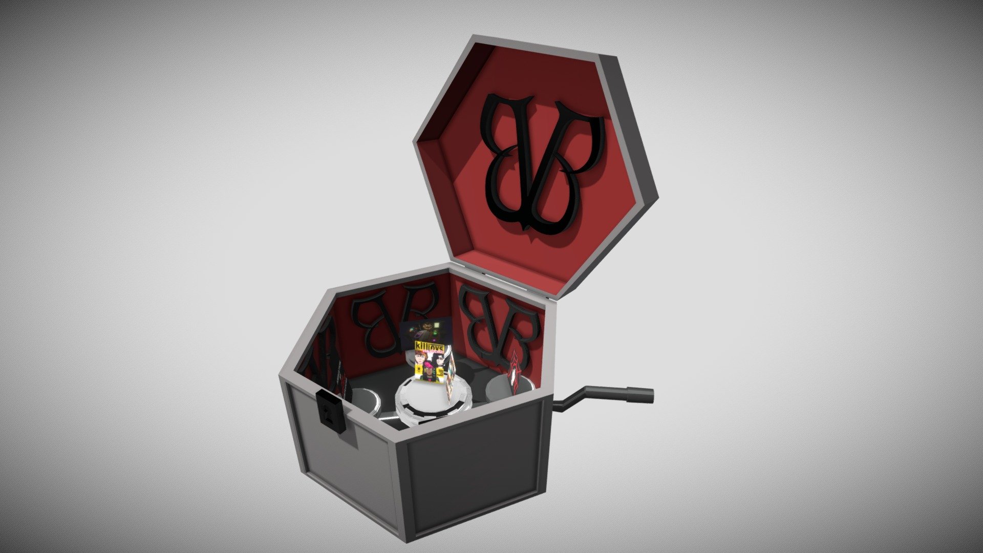 personality vijfluik final product musicbox - 3D model by ...