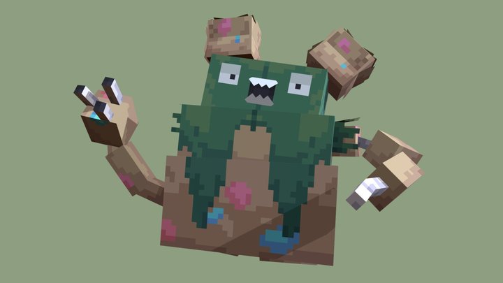 Garbodor Minecraft 3D Model