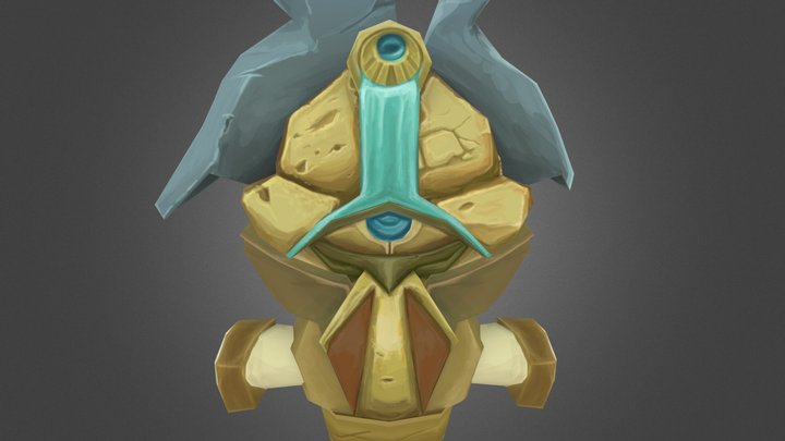 Eye of the oasis - Game Art Assignment 3D Model