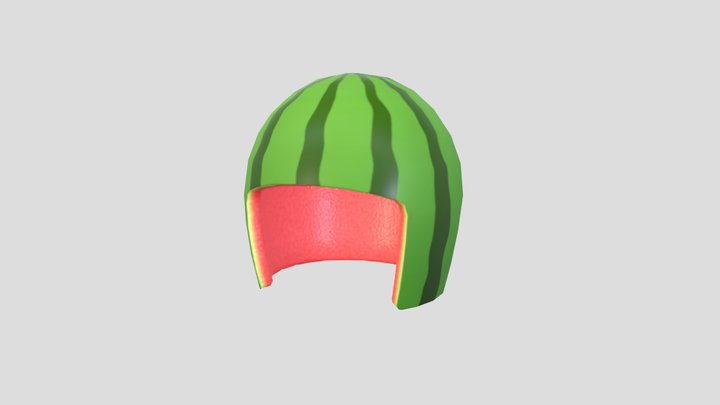 Watermelon Helmet 3D Model