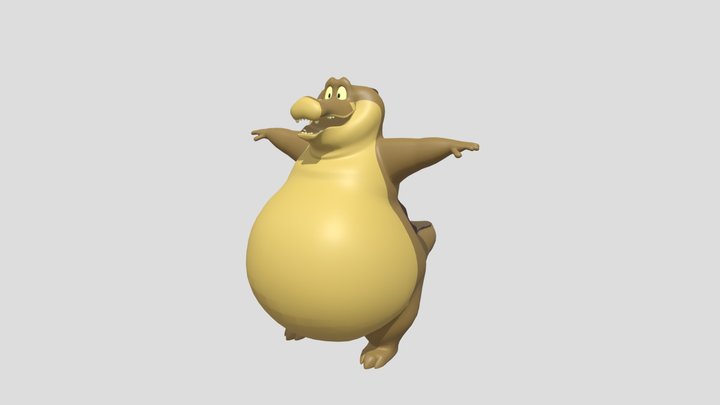 Louis the alligator 3D Model