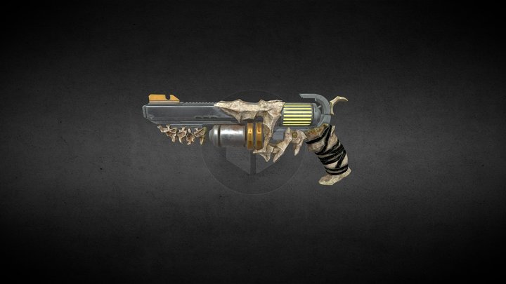 Steampunk Gun / Gaming assets 3D Model