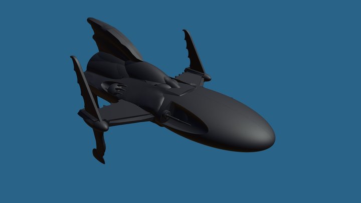 Batman Batskiboat 3D Model